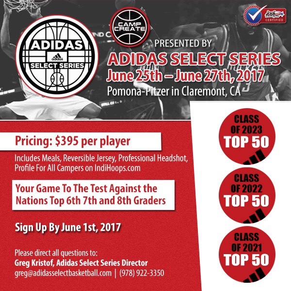 Camp Create Adidas Select Series AAU Basketball Tournaments